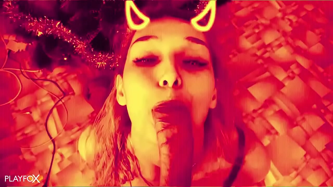 Djevelsk hottie blir knullet veldig bra og får cum på rumpa